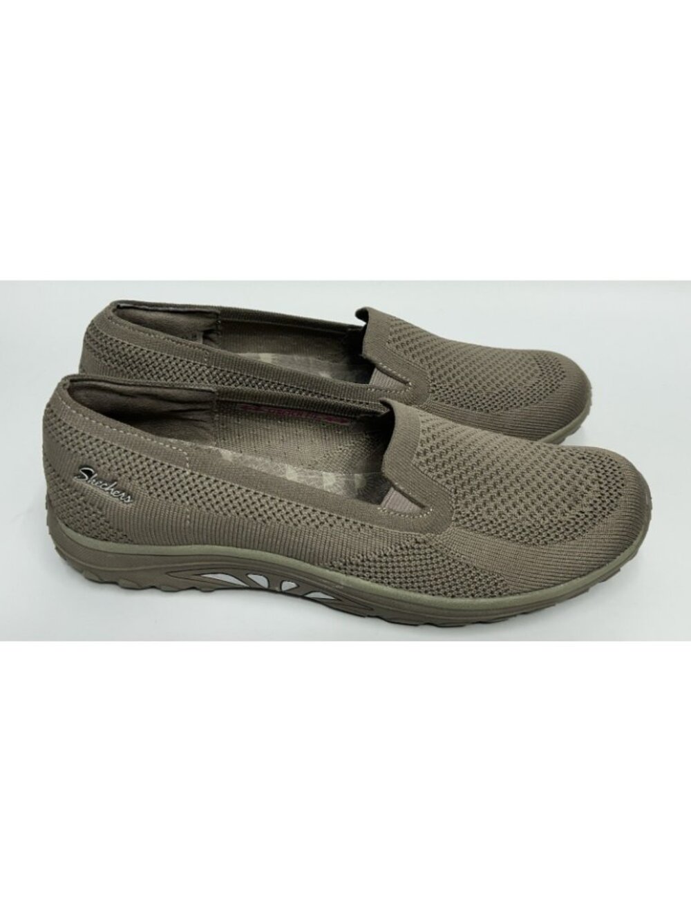 Skechers Reggae Fest Enjoy Knit Slip On Shoes  Women’s Size 8.5 Tan Brown 49679 - Picture 8 of 10